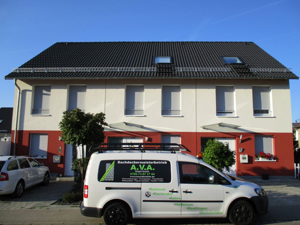 Dachrinnen – Aufnahme einer Dachkonstruktion